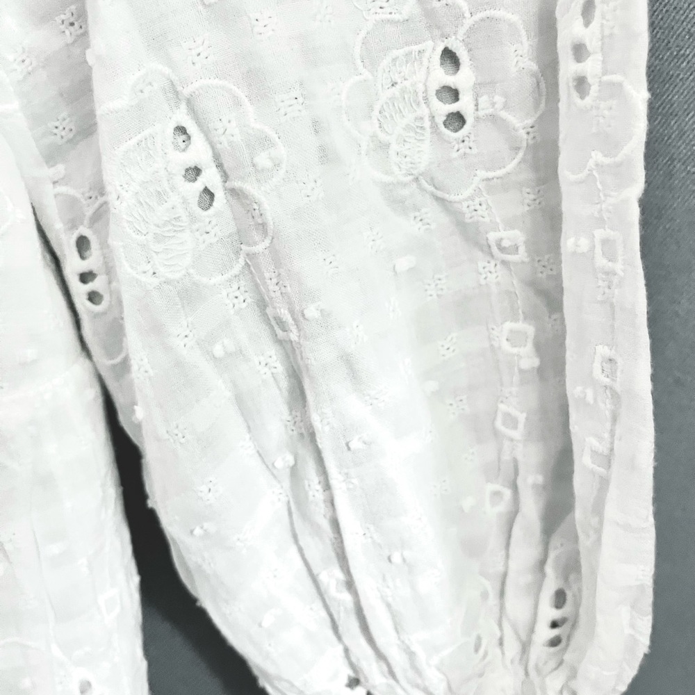 ZARA- Embroidered Eyelet Dress - Picture 6 of 10